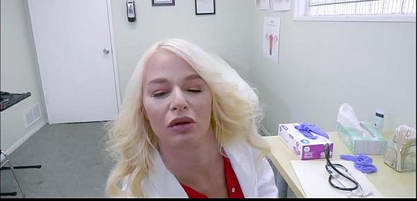  Your Blonde MILF Big Tits Doctor Wants To Masturbate With You JOI POV